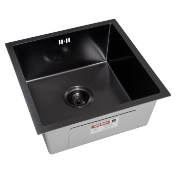 Arfeka 45x45 Black PVD Nano Decor Volcanic