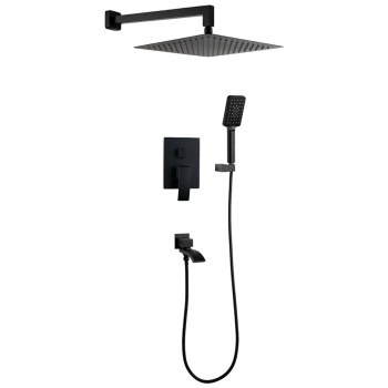 Душевая система встраиваемая Filarete Waterfall FL1010BL Чёрный