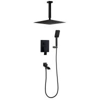 Душевая система встраиваемая Filarete Waterfall FL1012BL Чёрный