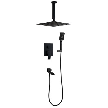 Душевая система встраиваемая Filarete Waterfall FL1012BL Чёрный