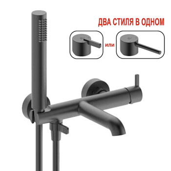 Смеситель для ванны Ganzer GZ03131-Q Оружейная сталь