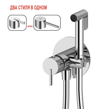Смеситель встраиваемый с гигиеническим душем Ganzer GZ03157 Хром