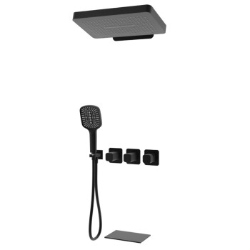 Душевая система встраиваемая Ganzer GZ12168-C Чёрный