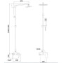 Душевая система Ganzer GZ44062-D Бронза