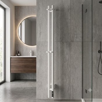 Полотенцесушитель электрический Vivi Felice GIU 120R-2BO Белый матовый