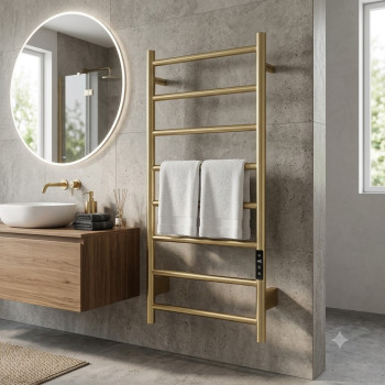 Полотенцесушитель электрический Vivi Felice NIC 8050R-OO Матовое золото
